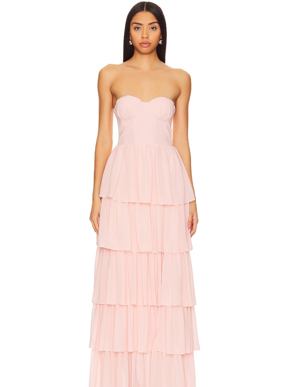 Lovers and Friends Hattie Gown in Baby Pink